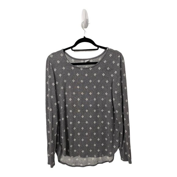 Old Navy Gray Long Sleeve T-Shirt Size Medium - Picture 1 of 4